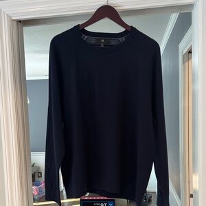 Banana Republic Navy Blue Merino Crewneck Sweater XL